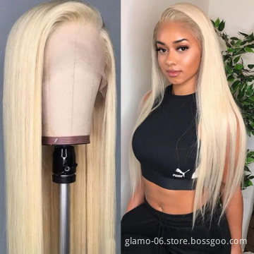 Bone Straight 13x4 Pre Plucked 150% Malaysian Remy Human Hair Wigs Bone Straight Closure Wig Lace Frontal Wigs For Women